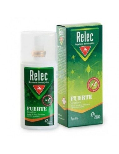 Relec Fuerte Sensitive Spray Repelente Mosquitos 1 Envase 75 Ml