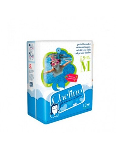 Chelino Fashion & Love Pañal Bañador Infantil Talla M 5- 9 Kg 12 Pañal