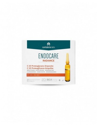 ENDOCARE C20 PROTEOGLICANOS AMPOLLAS ANTIOXIDANTES HIDRATANTES ILUMINADORAS 30 AMPOLLAS 2 ml