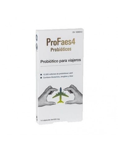 Profaes4 Probiotico Para Viajeros 14 Capsulas