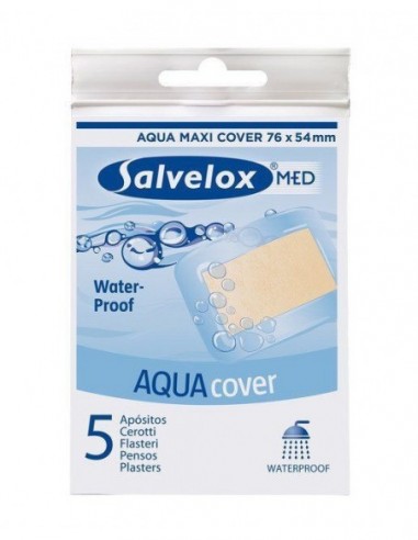 Salvelox Med Aqua Cover Aposito Adhesivo 5 Apositos 76 Mm X 54 Mm