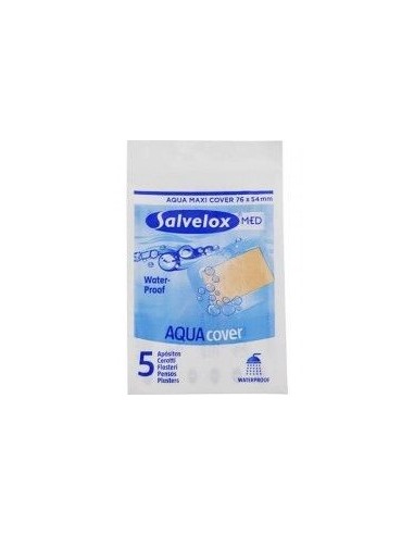 Salvelox Med Antibact Cover Aposito Adhesivo 5 Apositos 76 Mm X 54 Mm