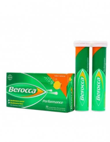 Berocca Performance 30 Comprimidos Efervescentes Sabor Naranja