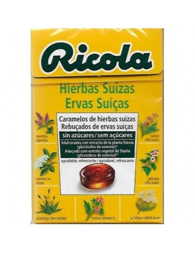 Ricola Caramelos Sin Azucar Hierbas Con Stevia 1 Envase 50 G