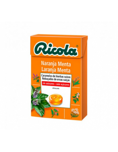 Ricola Caramelos Sin Azucar 1 Envase 50 G Sabor Naranja