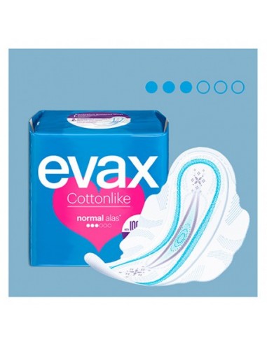 Compresas Higienicas Femeninas Evax Cottonlike Normal 20 Compresas