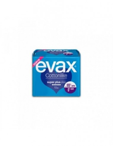 Compresas Higienicas Femeninas Evax Cottonlike Superplus 10 Compresas