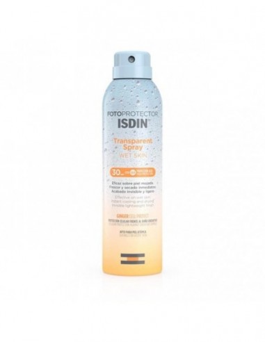 Fotoprotector Isdin Spf 30 Spray Transparent Wet Skin 1 Envase 250 Ml