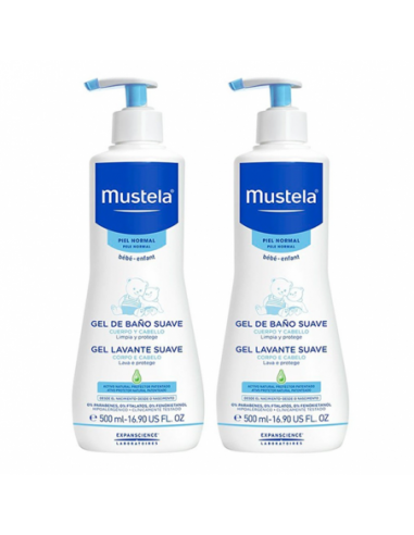 Duplo Mustela Gel De Baño 500Ml+500Ml