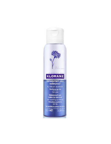 KLORANE DESMAQUILLANTE PARA OJOS WATERPROOF AL ACIANO CALMANTE 1 ENVASE 100 ML