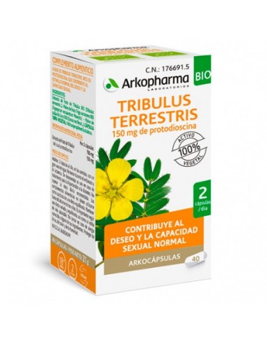 Arkopharma Tribulus Terrestris Bio 40 Capsulas