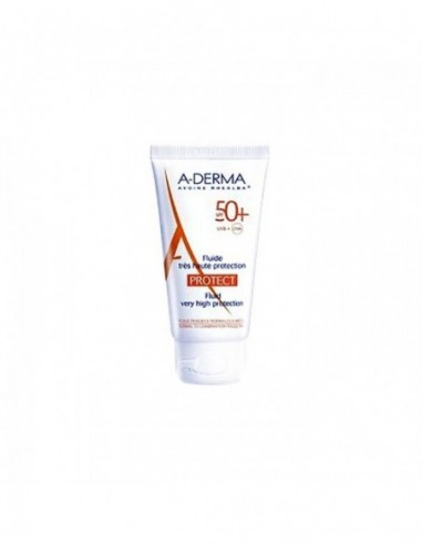 A-Derma Protect Fluido Invisible Spf 50+ Muy Alta Proteccion 1 Envase 40 Ml