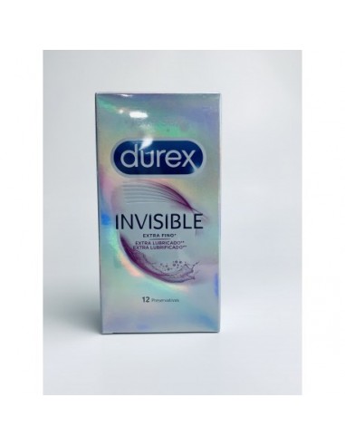 Durex Invisible Extra Fino Extra Lubricado Preservativos 12 Unidades