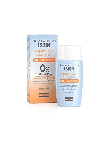 Fotoprotector Isdin Spf 50 Fusion Fluid Mineral Pediatrics Baby 1 Envase 50 Ml