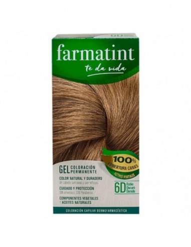 Farmatint 1 Envase 135 Ml Tono 6D Rubio Oscuro Dorado