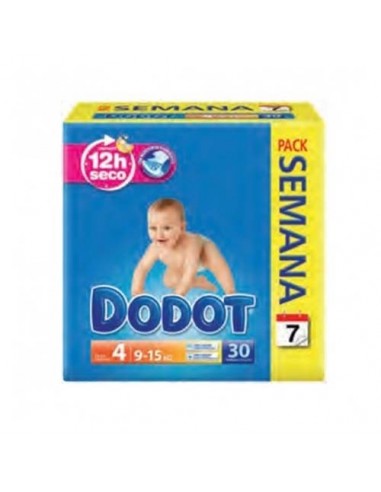 Pañal Infantil Dodot Activity Pack Semanal T- 4  9 -15 Kg 30 U