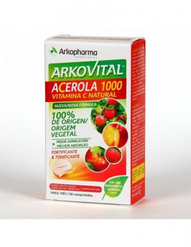 Arkovital Acerola 1000 Vitamina C 30 Comprimidos