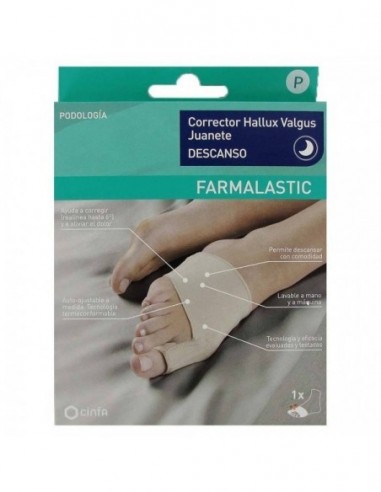 CORRECTOR JUANETE DESCANSO FARMALASTIC FEET TALLA GRANDE 1 UNIDAD