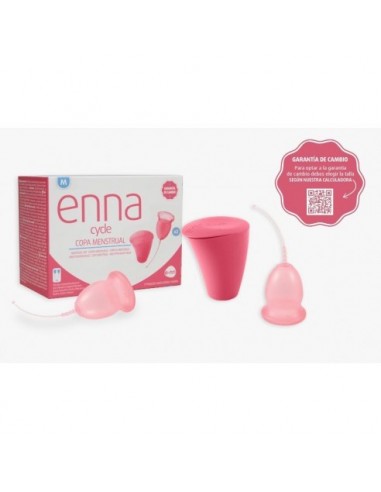 COPA MENSTRUAL ENNA CYCLE 2 UNIDADES TALLA M + ESTERILIZADOR