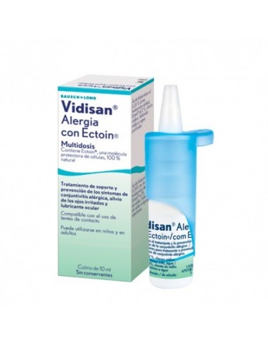 Vidisan Alergia Con Ectoin Colirio Multidosis 1 Envase 10 Ml