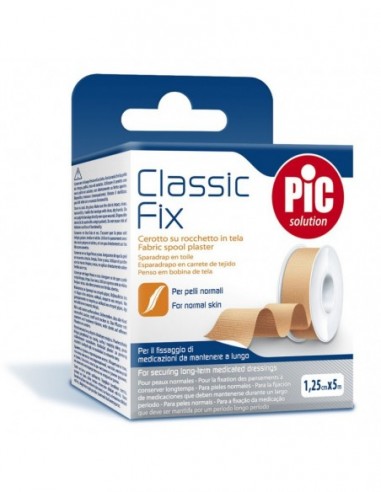 Esparadrapo Pic Classic Fix Tejido 1 Unidad 5 M X 2,25 Cm Color Blanco