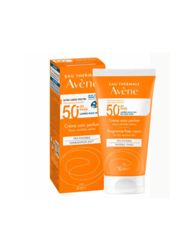 Avene Spf 50+ Crema Muy Alta Proteccion 1 Envase 50 Ml Sin Perfume