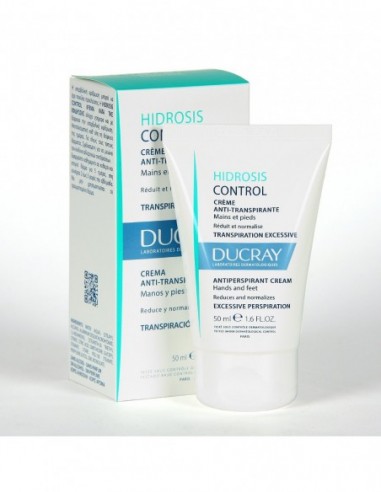 DUCRAY HIDROSIS CONTROL CREMA ANTI-TRANSPIRANTE CARA MANOS Y PIES 1 ENVASE 50 ml