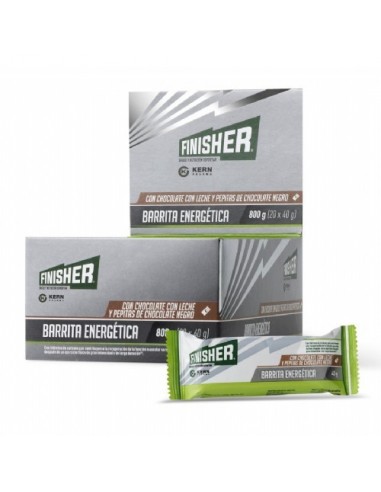 Finisher Barritas Energeticas Chocolate Con Leche Y Pepitas 20 Barritas