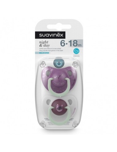 Chupete Silicona Anatomico Suavinex 6 - 18 Meses 2 Unidades