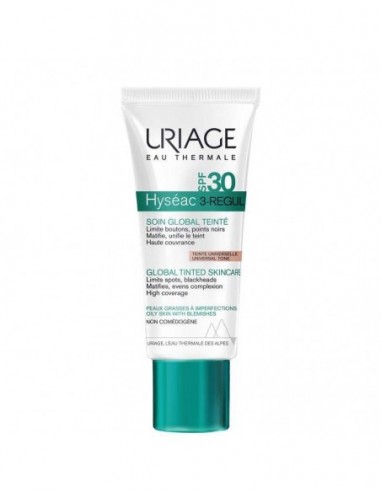 Hyseac 3 Regul Cuidado Global Spf30 Con Color Uriage 1 Envase 40 Ml