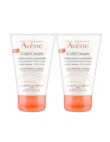 Avene Cold Cream Crema De Manos Concentrada 2 Envases 50 Ml Pack Duo