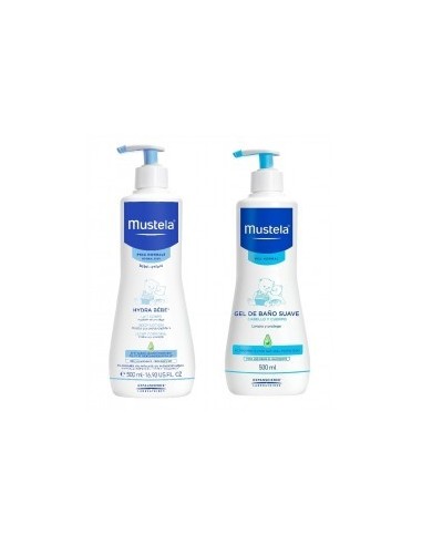 Pack Mustela Babygel 750Ml + Locion Hydra Bebe 500Ml