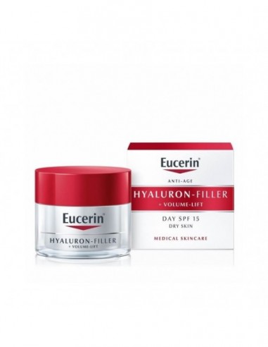 Eucerin Hyaluron Filler Volume Lift Crema De Dia Fps15 Piel Seca 1 Envase 50 Ml