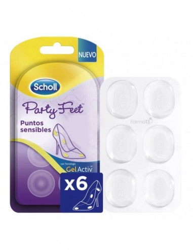 Scholl Party Feet Puntos Sensibles Con Tecnologia Gelactiv 6 U