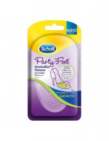 Scholl Party Feet Apoyo Almohadilla Plantar Con Tecnologia Gelactiv 1 Par