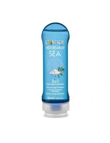 Control Mediterranean Sea 2 In 1 Massaje & Pleasure Gel 1 Envase 200 Ml