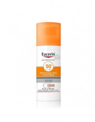 EUCERIN SUN PROTECTION 50+ CC CREME PHOTOAGING CONTROL 1 ENVASE 50 ML