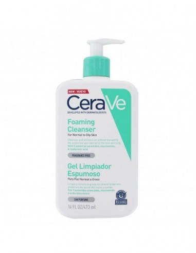 Cerave Gel Limpiador Espumoso 1 Envase 473 Ml