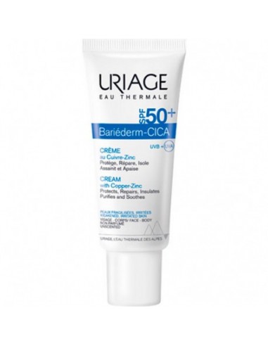 Bariederm Cica Crema Spf50+ 1 Envase 40 Ml