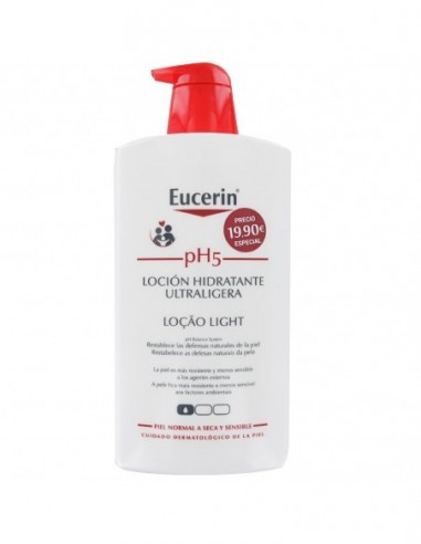 Eucerin Ph5 Locion Hidratante Ultraligera 1 Envase 1000 Ml