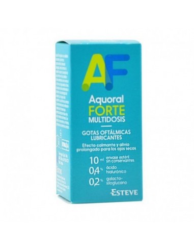 Aquoral Forte Multidosis Gotas Oftalmicas Lubricantes Esteriles 1 Envase 10 Ml