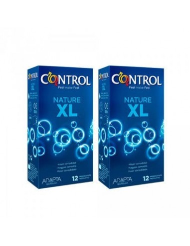 Control Nature Xl Preservativos 12 + 12 Unidades Pack Ahorro