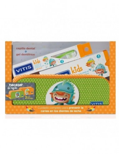 Vitis Kids Gel Dentifrico + Cepillo + Gadget 1 Envase 50 Ml