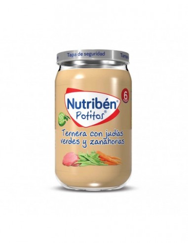 Nutriben Ternera Con Judias Verdes Y Zanahorias 1 Potito 235 G