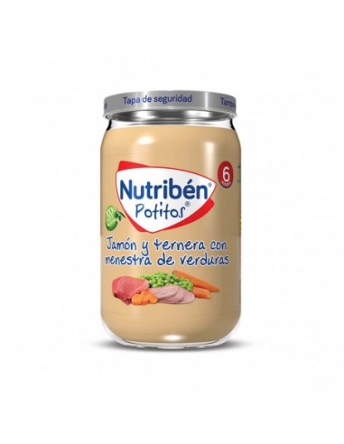 NUTRIBEN JAMON Y TERNERA CON MENESTRA DE VERDURAS 1 POTITO 235 g