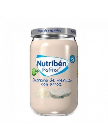 Nutriben Suprema De Merluza Con Arroz 1 Potito 235 G