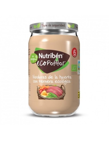 Nutriben Ecopotitos Verduras De La Huerta Con Ternera Ecologica 1 Envase 235 G