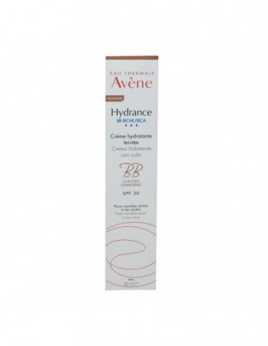 Avene Hydrance Bb-Rica Crema Hidratante Spf 30 1 Envase 40 Ml Con Color