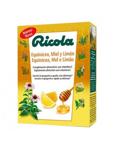 Ricola  Pastillas 1 Envase 50 G Sabor Equinacea Miel Limon