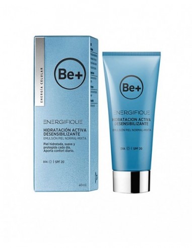 BE+ ENERGIFIQUE HIDRATACION ACTIVA DESENSIBILIZANTE EMULSION PIEL NORMAL-MIXTA SPF 20 1 ENVASE 40 ml